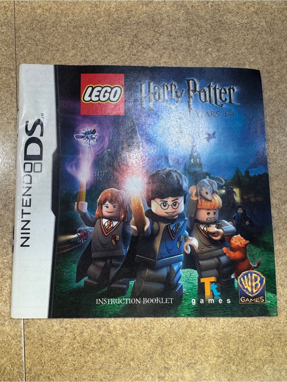 LEGO Harry Potter: Years 1-4 video game for Nintendo DS Instruction Booklet